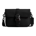 Coach League 19 Prekės ženklo logotipas Magnetinis užsegimas Lygios odos Pečių rankinė per petį Mažos moteri&scaron;kos rankinės Juoda CY989-BLK Basic Set (Bag+Dust Bag)