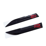 2 vnt./partija 20cm X 2.9cm ABS R ženkliuko lipdukas Automobilio &scaron;oninės juostelės Sportinis sparnas Sparnas Emblema Aksesuarai Golf Polo Tiguan Rline R-Line 20cm X 2.9cm&2pcs Rline