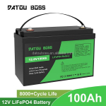 Datouboss 12V 100AH Lifepo4 Baterija Saulės Ličio Baterijų Paketas Saugykla Kemperiui/ Saulės Sistemai/ Minimo Varikliui/ Kemperiui 12 V 100 Ah