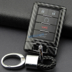 Anglies pluo&scaron;to automobilio rakto pakabuko dėklas Grandinėlės žiedelio laikiklis Cadillac DTS STS CTS SRX XTS ATS Corvette Escalade With Keychain gray