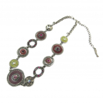 Les Tr&eacute;sors De Lily [E2548] - Collier Cr&eacute;ateur 'Byzance' Rose Violet ry&scaron;kiai rožinė