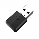 ZF-169S USB Bluetooth 5.0 garso imtuvas siųstuvas belaidis muzikos rakto adapteris 3,5 mm AUX lizdas juoda