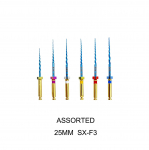 Dantų instrumentas Super File Blue Rotary Pro &Scaron;ilumos aktyvinimo Lanksčios variklio kūginės dildės &scaron;aknų kanalui 25mm Assorted