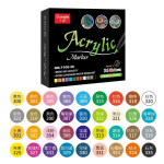 6/12/24/36 Spalvos Akrilo žymeklis Akrilo dažų teptuko žymekliai Kalėdų menui Roko tapybai, kortelių gamybai, akmeniui, metalo keramikai 36 colors