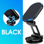 Fonken magnetinis automobilio telefono laikiklis Magnetinis i&scaron;maniojo telefono palaikymas GPS sulankstomas telefono laikiklis automobilyje, skirtas iPhone Samsung Xiaomi juoda