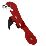 Lengvai atidaromas daugiafunkcis ir saugus, ergonomi&scaron;kas butelių atidarytuvo virtuvės įrankis raudona