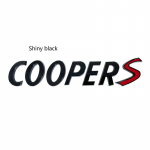 1 vnt. 3D metalinis S logotipas priekinių grotelių emblema SD ženklelis automobilio galinio galinio buferio bagažinės lipdukas, skirtas Cooper S logotipui F55 F56 F60 R55 R56 R60