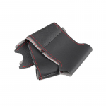 Automobilio priedai Interjeras Rankų siuvimo Odinė vairo apdangalas Honda Civic 8th MK8 2005 2006 2007 2008 2009 2010 Red Thread black