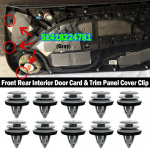 10 vnt. Automobilio durelių plok&scaron;tės kortelės apdailos dangtelio tvirtinimo spaustuko kniedė, skirta BMW E88 F45 E36 E46 E90 E91 F32 F33 F82 E60 E61 X1 E84 X3 E83 F25 F26 51418224781