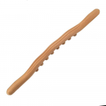 Masažuoklis kūnui Natūralaus karbonizuoto medžio grandymo masažo lazdelė Nugaros masažuoklis SPA terapijos įrankio ta&scaron;kelių gydymas Guasha Relax Wooden 8 beads