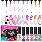 ROSALIND 5 ml Nagų dažymo gelis Art Liner Nagų lakas Blizgus DIY Nail Panting Gel Nagų Lakas