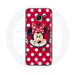 Coque Samsung Galaxy S7 Minnie Mouse Dessin anim&eacute; Rouge raudona