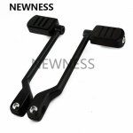Motociklo kulno-pir&scaron;to pavarų perjungimo svirties pedalas perjungiklis perjungimo kojelė Harley Touring Road King Street Glide Trikes FL Softail Fat Boy juoda