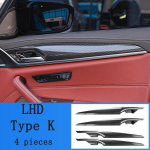 LHD BMW 5 serijos G30 G31 anglies pluo&scaron;to centrinio porankio dėžutės dangtelis, pavarų dėžės padėties skydelio apdailos dangtis automobilių dalys Type K LHDsff
