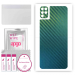 apgo Protective Skin Sticker for the back compatible with LG K42, Wrap Film, Foil, Vinyl - Pattern Carbon Chameleon CAKA1