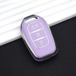 2/3 mygtukų TPU raktų dėklas, skirtas Renault Duster Dokker Logan Stepway Clio 5 SS2, skirtas Dacia Sandero Stepway Renault TWingo Cover 2 button key cover balta