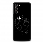 Fashion Planes World Map Travel Mink&scaron;tas telefono dėklas, skirtas Samsung Galaxy S24 S23 S22 S20 Ultra S21 FE 5G S10 S9 Plus S10E S8 20 dangtelis Samsung S22 5G