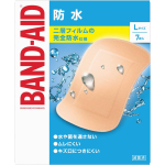 JNTL Consumer Health Band-Aid Vandeniui atsparus L dydžio 7 vnt. Pirmosios pagalbos pleistras (standartinis tipas) Pirmosios pagalbos reikmenys Dvisluoksnė naujos medžiagos struktūra 1 set