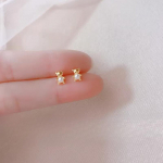 Bear Pearl Stud Auskarai Moteri&scaron;ki Paprasti Mieli Auskarai Vasariniai Mini Smulkių Gyvūnų Auskarai