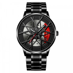Wheel Watch Business Watch Sports Watch Quartz Steel Watch Personality Watch Nerūdijančio plieno laikrodis