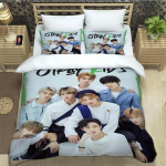 KPOP S-Stray-K-Kids spaudinys Patalių komplektai i&scaron;skirtinis lovos reikmenų rinkinys antklodės užvalkalas lovos užtiesalas patalynės komplektas prabangi gimtadienio dovana EU Twin 135x200cm