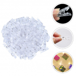 100 vnt. Skaidrūs nuotraukų aplanko sieniniai segtukai plastikiniams kūdikių pakabams, gobelenui, popieriui, drabužių segtukai, nuotraukoms, ne&scaron;iojamam rankdarbiui 3.6X0.6CM