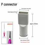 Universalus centrinio dulysio žarnos jungtis adapteris reduktorius priedai P type connector