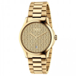 Gucci YA126461 G-Timeless Geltono aukso ciferblatas Unisex laikrodis