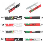Automobilio lipdukas VRS ženklelio metalo emblemos lipdukas priekinės grotelės, skirtos Sk/oda VRS Octavia Kamiq Kodiaq Karoq Tour RS Superb Yeti Fabia Rapid 4# Front Grille Badge