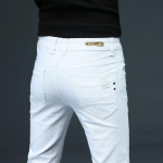 Vyri&scaron;ki Slim Fit tamprios džinsai - kasdieniai ir universalūs jauniems vyrams ir studentams Waist 38 (30 inch) 200 jin