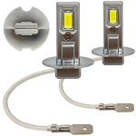 2 vnt H3 LED lemputė 9V-16V CANBUS 4000lm balta galinga