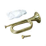 Trimitas Bugle Kavalerijos Trimitas,,su Kandikliu,Muzikos Instrumentas,Vario Instrumentas Mokyklai