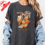 Aperol Spritz Meilė nuo pirmo gurk&scaron;nio Mar&scaron;kinėliai Kokteilių mėgėjas Senų pinigų estetika Kuklus Koketi&scaron;kas Vyrams Moterims Medvilniniai Suaugusiųjų Mar&scaron;kinėliai S