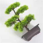 Dirbtiniai augalai Pu&scaron;is Bonsai Maži medžiai vazoniniai augalai netikros gėlės Vazoniniai papuo&scaron;alai namų dekoravimui Vie&scaron;bučių sodo dekoravimas