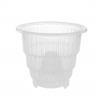 Apvalus skaidrus plastikinis orchidėjų vazonas su skylutėmis Skaidrus gėlių vazonas sukulentai One Size