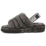 UGG Fluff Yeah &Scaron;lepetės Anglies Pilkos Moteri&scaron;ki Kedai Pilki 1095119-CHRC 37