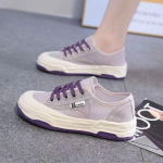 Women's mesh breathable white shoes summer new board shoes hollow lace up board shoes student Korean version women's shoes 35
