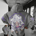 Anime Hoodie Vienas Gabalas Luffy Gear5 Nika Vyrams Moterims Streetwear Medvilninis Megztinis Per dydį Laisvalaikio Megztinis Su Gobtuvu Grafinis Megztinis M