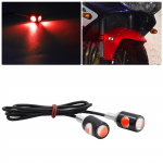 Aoling Eagle Eye 12 V Didelis LED 0,6 colio (15 mm) M10 Dienos &scaron;viesa, Automobilis 15MM raudona