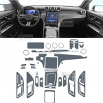 Skirta Mercedes-Benz GLC W254 -2024 Automobilio Salono Centrinės Konsolės Skaidri TPU Apsauginė Plėvelė Anti-scratch Lipdukas Left Hand Drive
