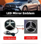 Kar&scaron;tas 2026 m. Naujas Automobilio Lipdukas Benz Žvaigždės Emblemai Ant Priekinių Grotelių Automobiliui Baltos, Mėlynos Spalvos ir LED Ap&scaron;viečiamas Logotipas Mercedes Benz W20 A-W176 2013-2018