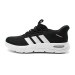Adidas Cloudfoam Cushioning Breathable Lightweight Low top Walking Shoes Unisex Black White KJ5916 36