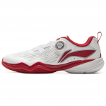 Li Ning neslystančios, atsparios dilimui, kvėpuojančios kasdienio naudojimo žemakulnės stalo teniso bateliai Unisex Baltos Raudonos APPV001-1 41