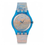 Swatch New Gent Biosourced Palazzo Ducale Mėlynas Monet laikrodis, SO29Z150, Unisex, mėlyna