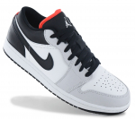AIR JORDAN 1 Low - Vyri&scaron;ki sportbačiai Batai Oda 553558-045 ORIGINALUS EU 44.5 US 10.5 balta