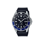 CASIO Vyri&scaron;kas VINTAGE serijos juodas laikrodis MDV106B-1A1V MDV106B-1A1V Black Dial black