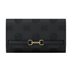 Michael Kors Carson Didelė piniginė Moteri&scaron;ka piniginė Juoda Auksinė 35R6G2ZC7V-BLACK Basic Set (Bag+Box)