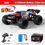 2024 m. Nauja 1:16 4WD RC Car 50-70KM/H Nuotolinio valdymo automobiliai Elektriniai didelės spartos be &scaron;epetėlių 2,4 G nuotolinio valdymo pultas Drift Monster Truck žaislai Dovana raudona