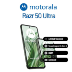 Motorola Moto Razr 50 Ultra i&scaron;manusis telefonas palaiko Nano-SIM+eSIM, Visi&scaron;kai naujas 256GB žalia