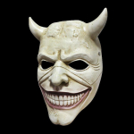 JuodaTelefono Kaukė Dervinė Pusės Veido Kaukė Cosplay, Helovino Ir Teminiams Renginiams Black Face Mask